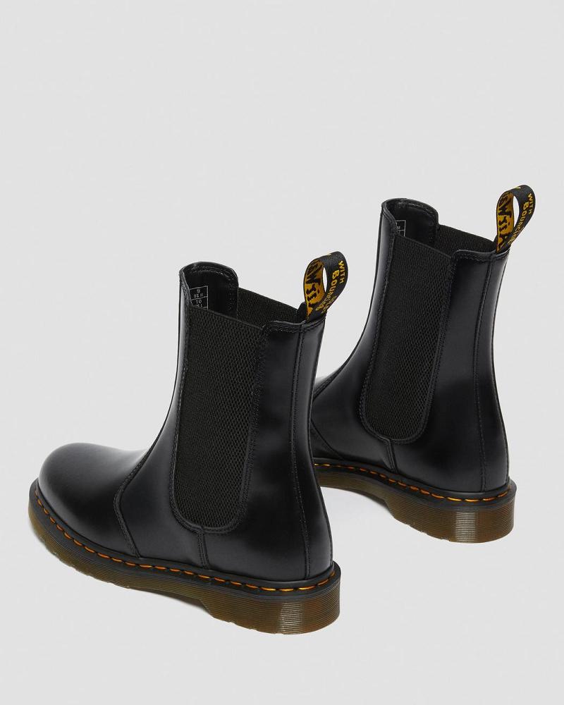 Dr Martens 2976 Hi Smooth Lær Ankelstøvletter Dame Svarte | Norge 79SGL